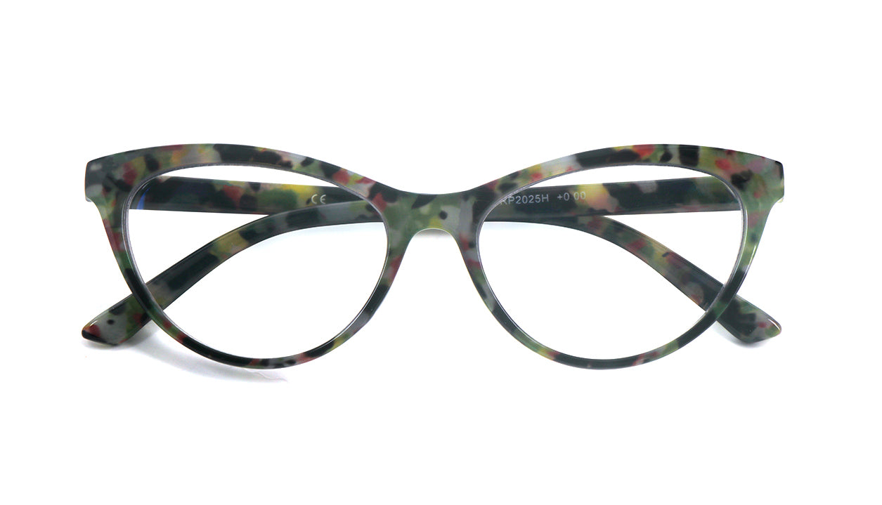 Cat Eye Retro Flower Design Reading Glasses Womans with Spring Hinges DX101