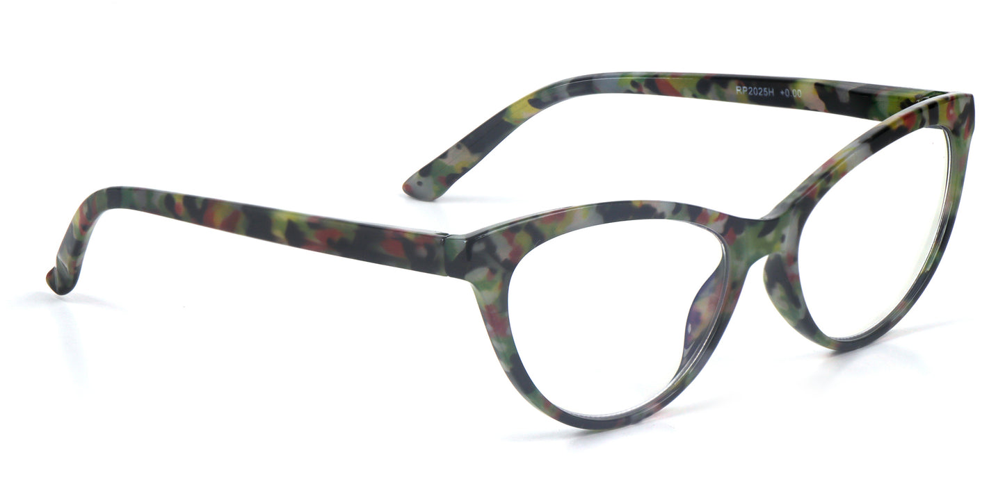 Cat Eye Retro Flower Design Reading Glasses Womans with Spring Hinges DX101