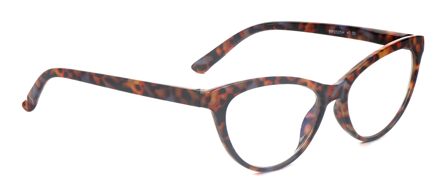 Cat Eye Retro Flower Design Reading Glasses Womans with Spring Hinges DX101