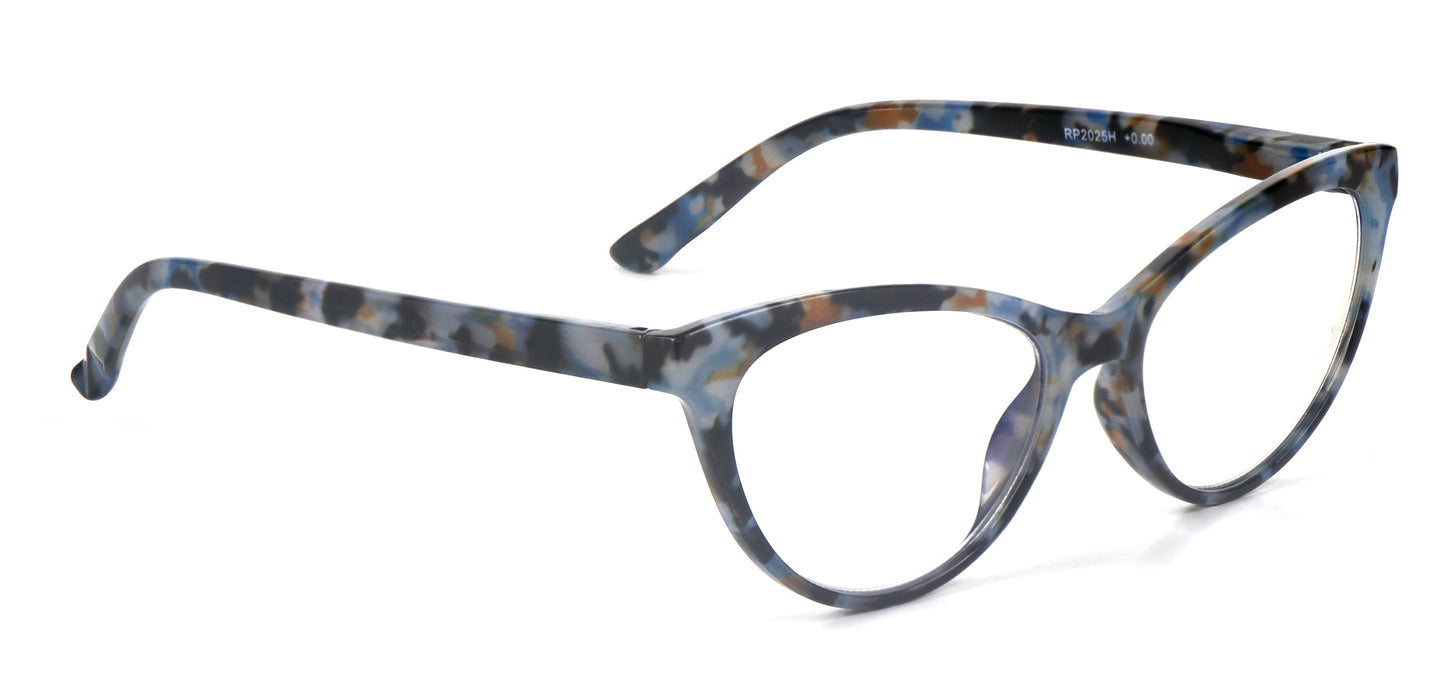 Cat Eye Retro Flower Design Reading Glasses Womans with Spring Hinges DX101