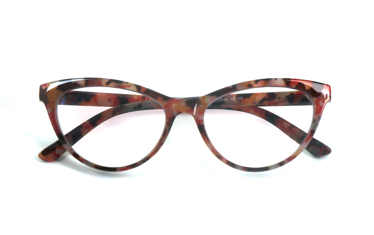 Cat Eye Retro Flower Design Reading Glasses Womans with Spring Hinges DX101