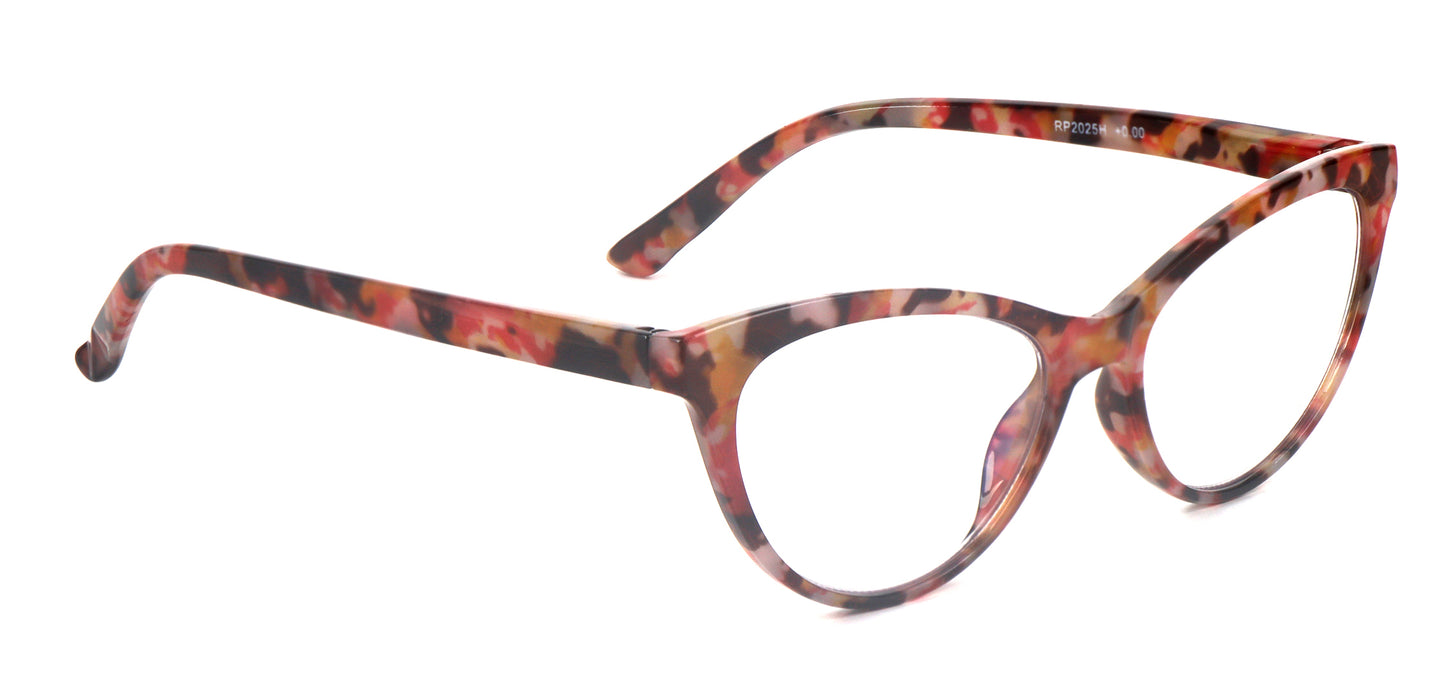 Cat Eye Retro Flower Design Reading Glasses Womans with Spring Hinges DX101