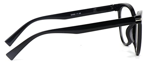 Cat Eye Reading Glasses Stylish Retro Womans Spring Hinges Lightweight Ready Readers Clear Vision 1.0+ 1.5+ 2.0+ 2.5+ 3.0+ 3.5+ 4.0+ DX82