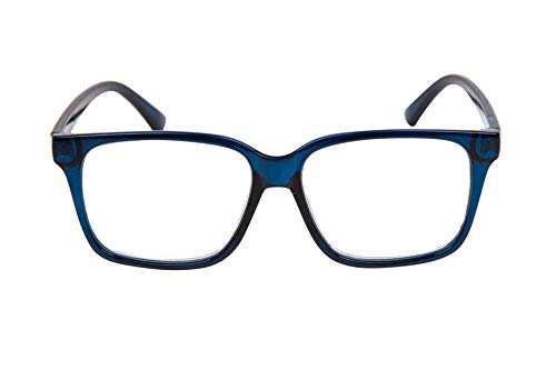 Fads & Fashions Geek Nerd Oversized Unisex Stylish Retro Sturdy Men Women Reading Glasses Metal Hinges +1.0 +1.25 +1.5 +1.75 +2.0 +2.25 +2.5 +2.75 +3.0 +3.5 +4.0 Model TN44