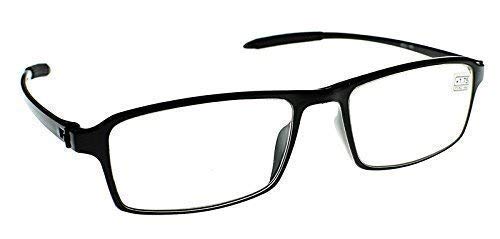 Fads & Fashions Bendable TR90 Material Lightweight Reading Glasses in 3 Colours Retro Men Women Colourful Red Black Brown Readers 1.0+ 1.5+ 2.0+ 2.5+ 3.0+ 3.5+ 4.0+ RG45