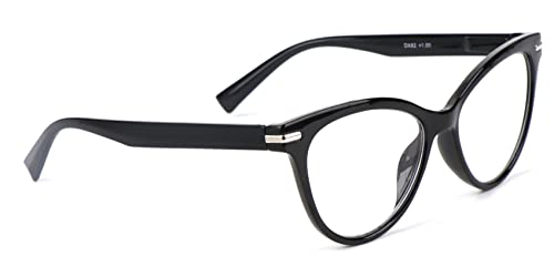 Cat Eye Reading Glasses Stylish Retro Womans Spring Hinges Lightweight Ready Readers Clear Vision 1.0+ 1.5+ 2.0+ 2.5+ 3.0+ 3.5+ 4.0+ DX82
