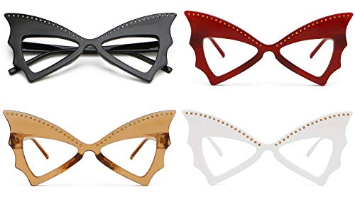Butterfly Fashion UV400 Stylish Acetate Reading Glasses with PU Leather Pouch in 4 Colours DX12