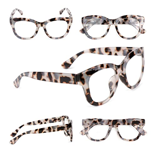 Bold Oval Fashion Retro Unisex Reading Glasses with Spring Hinges DX86