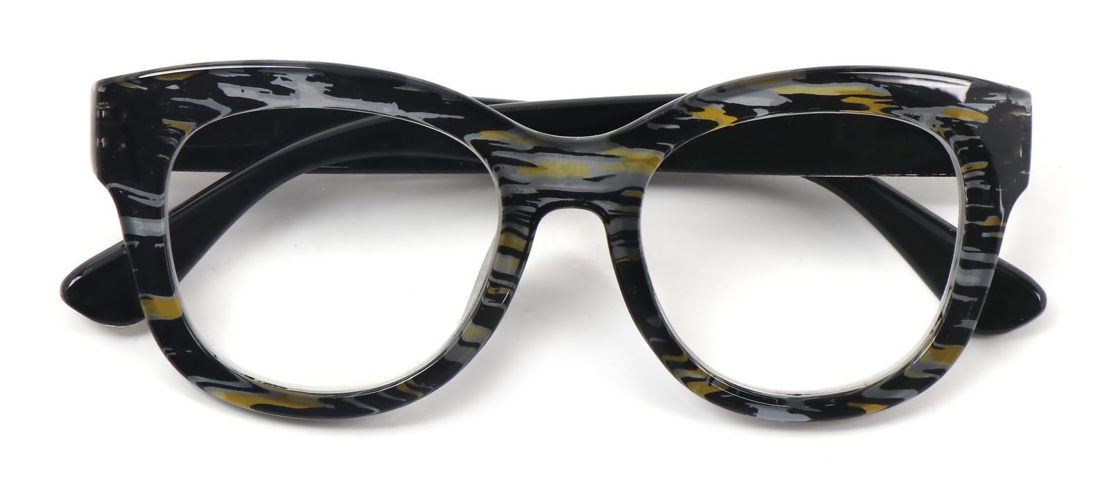 Oversized Retro Reading Glasses handmade Ladies Colourful Spring Hinges 59 x 53mm Large Frame DX99
