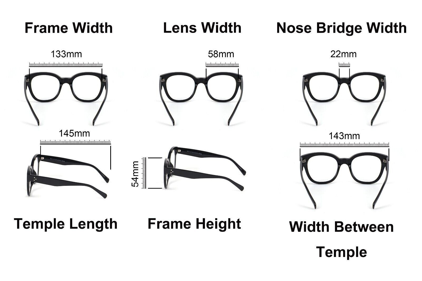Stylish Oversized Retro Anti Blue Light Reading Glasses Unisex Metal Hinges 5037