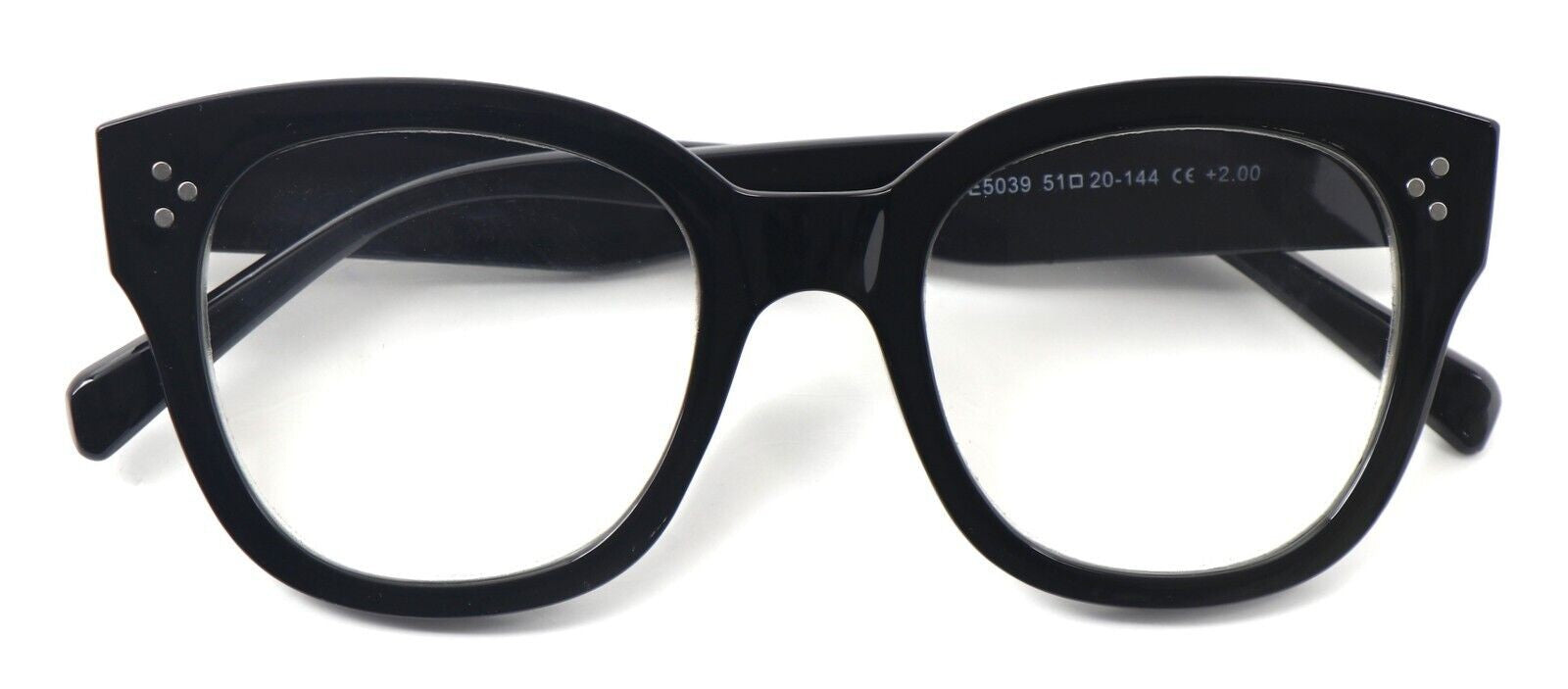 Stylish Oversized Retro Anti Blue Light Reading Glasses Unisex Metal Hinges 5037