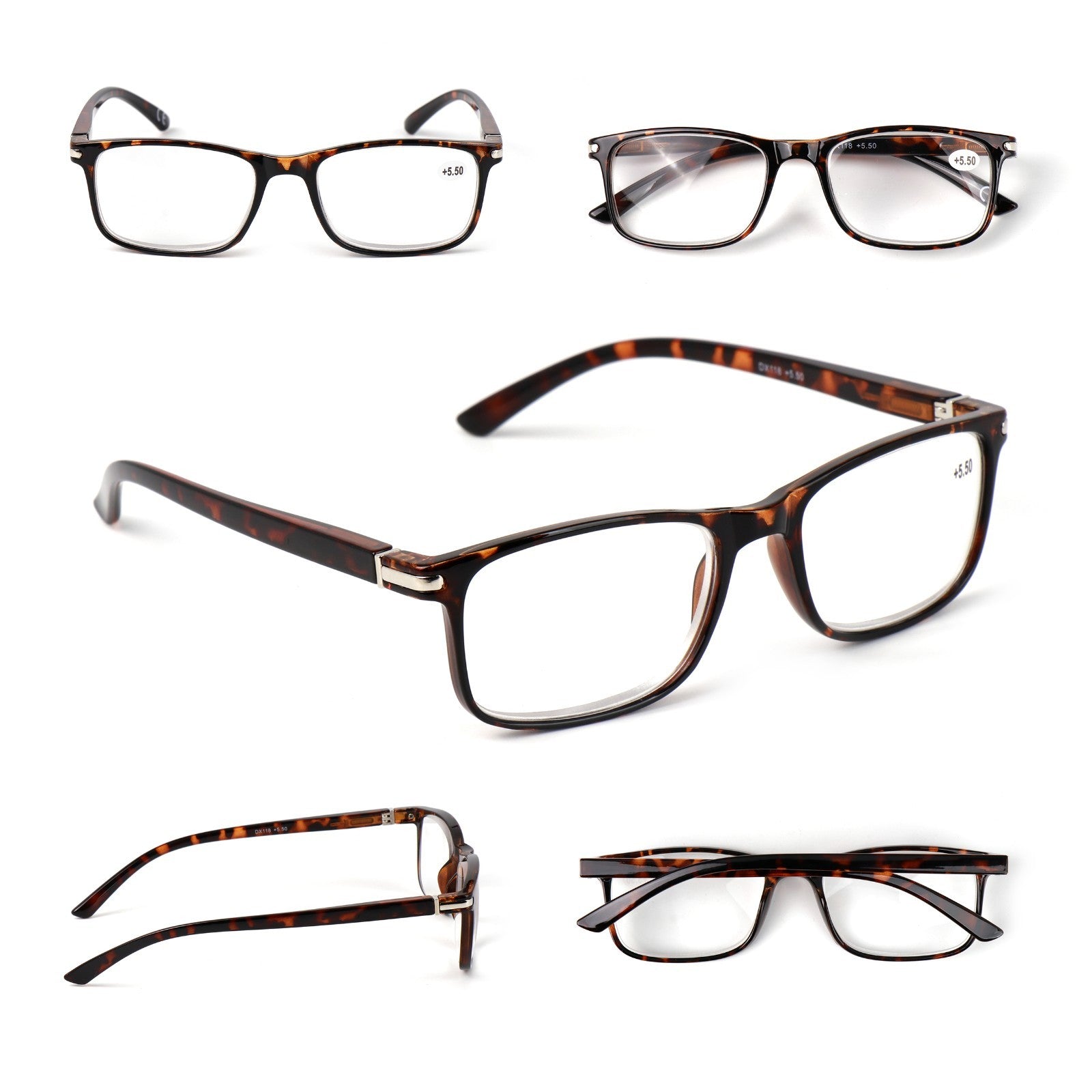 High Power Reading Glasses Unisex Strong Lens +4.5+5.0+5.5+6.0+6.5+7.0 DX118
