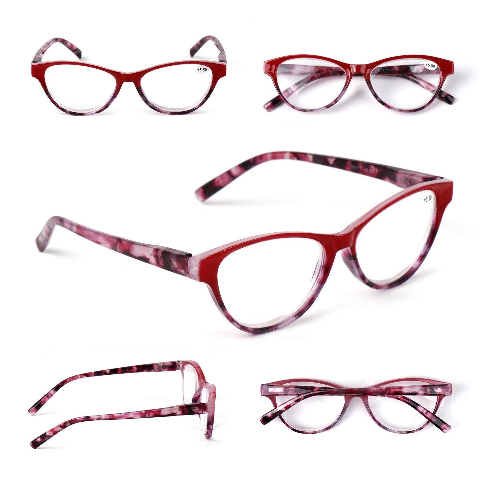 Very High Power Cat Eye Retro Reading Glasses +4.5+5.0+5.5+6.0+6.5+7.0 DX117