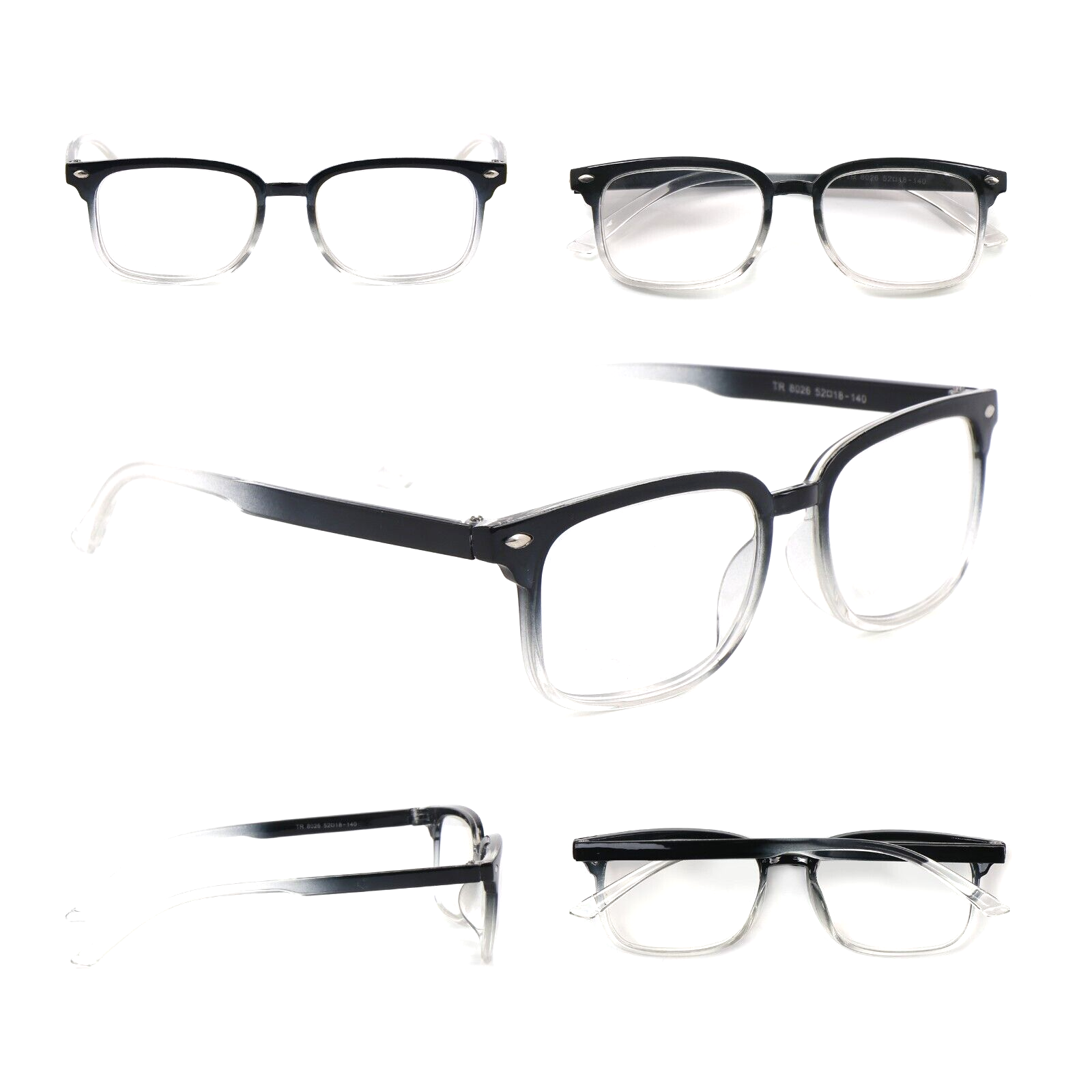 High Lens Srength Reading Glasses Strong Magnification +4.5+5.0+5.5+6.0 DX105