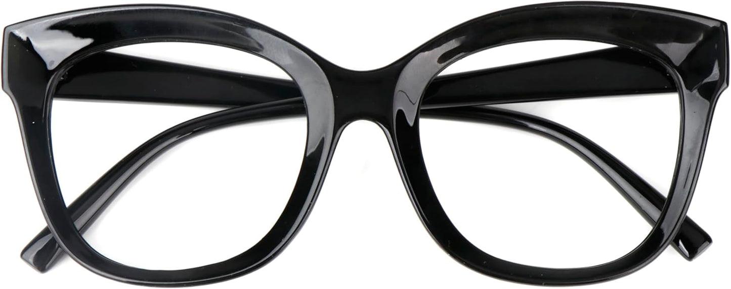 Cat Eye Funky Oversized Reading Glasses Womans Concave Frame in 4 Colours +1.0 +1.5 +2.0 +2.5 +3.0 +3.5 Stainless Steel Hinges Scratch Resistant Lenses DX97