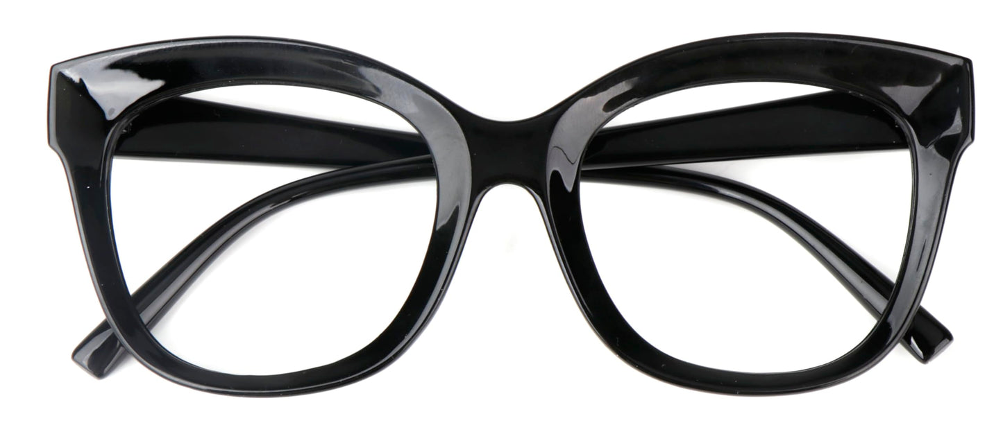 Cat Eye Funky Oversized Reading Glasses Womans Concave Frame in 4 Colours +1.0 +1.5 +2.0 +2.5 +3.0 +3.5 Stainless Steel Hinges Scratch Resistant Lenses DX97