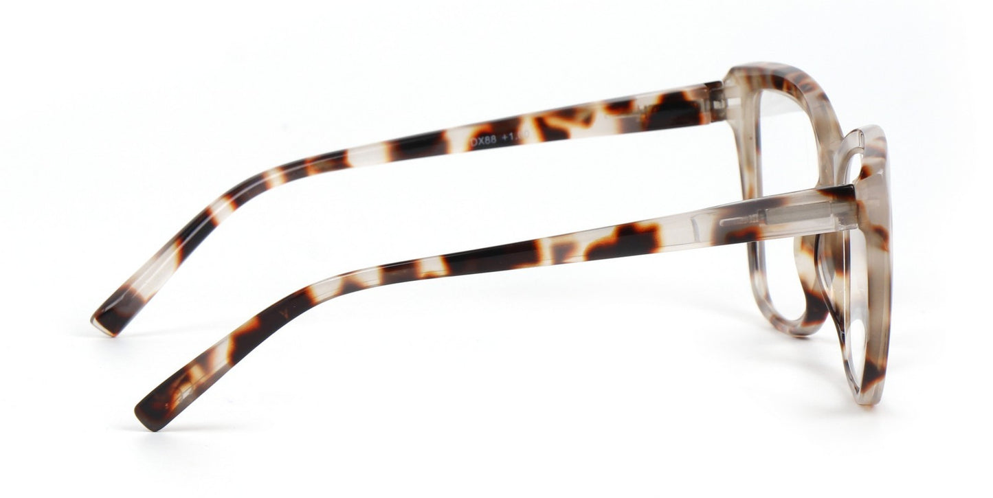 Myopia Near Sighted Correction Glasses Cat Eye Spring Hinges in 2 Colours DX88M