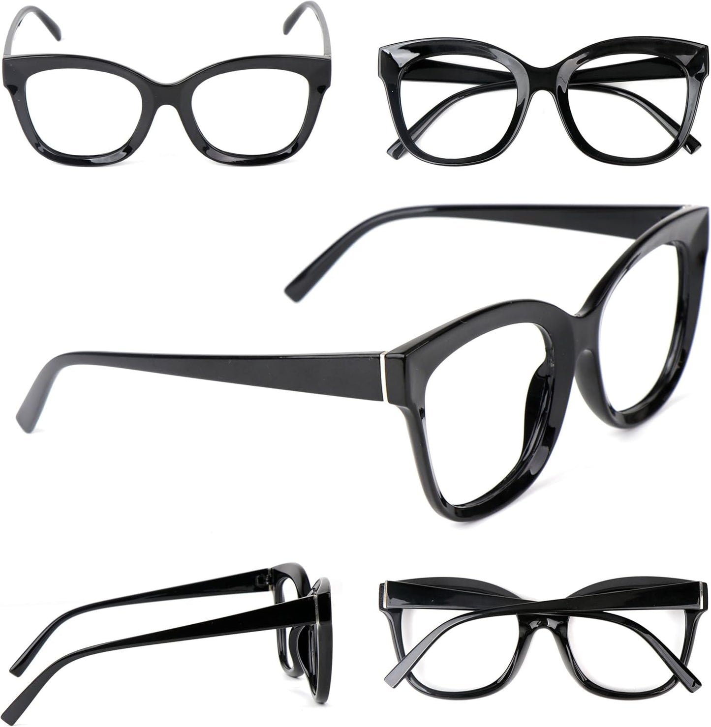 Cat Eye Funky Oversized Reading Glasses Womans Concave Frame in 4 Colours +1.0 +1.5 +2.0 +2.5 +3.0 +3.5 Stainless Steel Hinges Scratch Resistant Lenses DX97