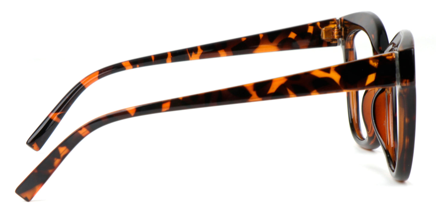 Cat Eye Funky Oversized Reading Glasses Womans Concave Frame in 4 Colours +1.0 +1.5 +2.0 +2.5 +3.0 +3.5 Stainless Steel Hinges Scratch Resistant Lenses DX97