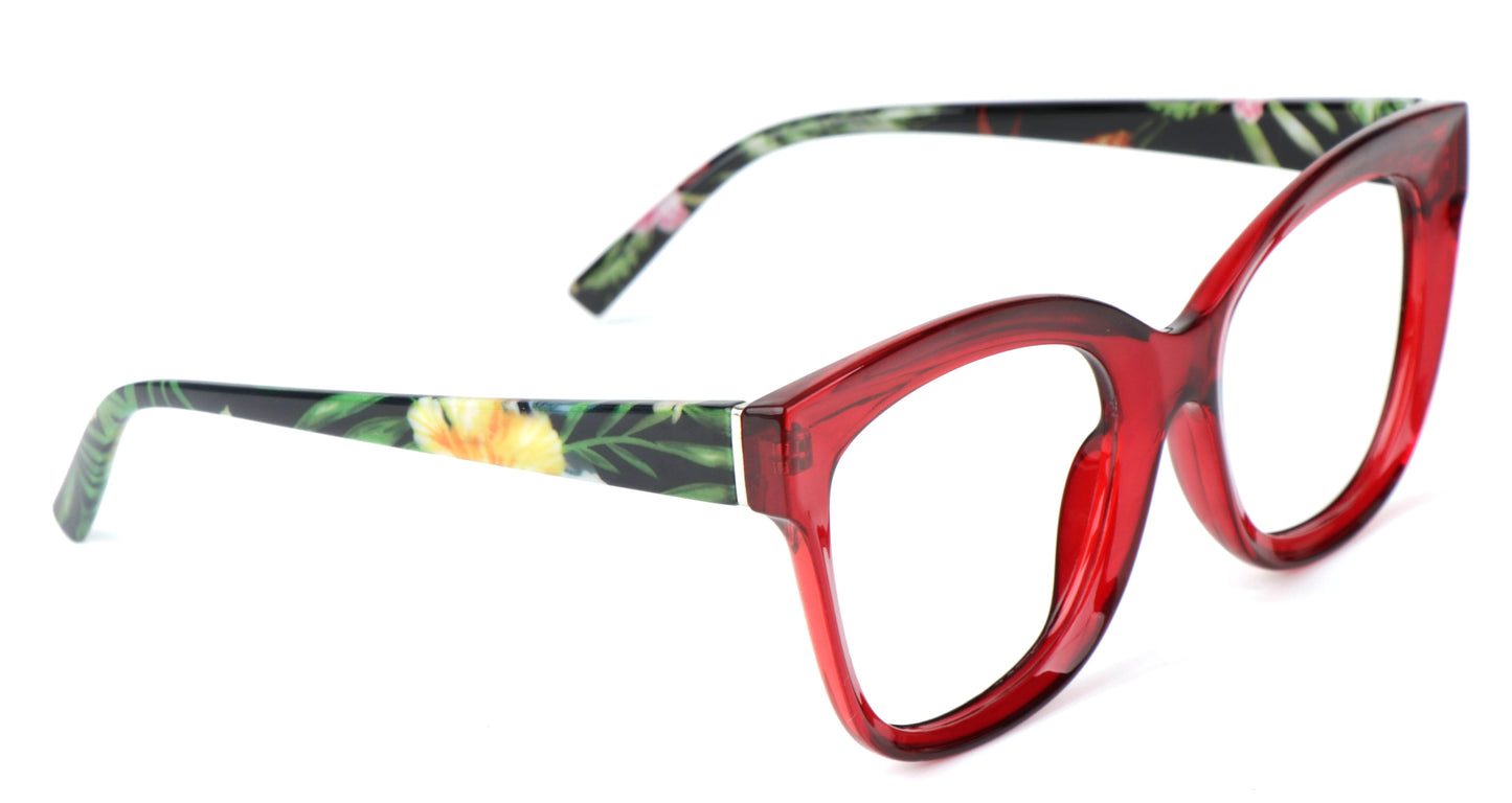 Cat Eye Funky Oversized Reading Glasses Womans Concave Frame in 4 Colours +1.0 +1.5 +2.0 +2.5 +3.0 +3.5 Stainless Steel Hinges Scratch Resistant Lenses DX97