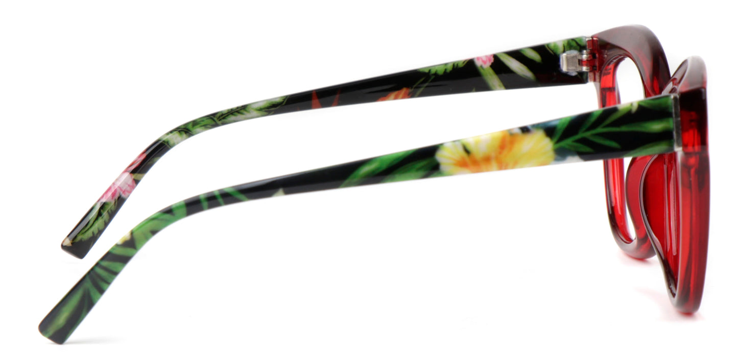 Cat Eye Funky Oversized Reading Glasses Womans Concave Frame in 4 Colours +1.0 +1.5 +2.0 +2.5 +3.0 +3.5 Stainless Steel Hinges Scratch Resistant Lenses DX97
