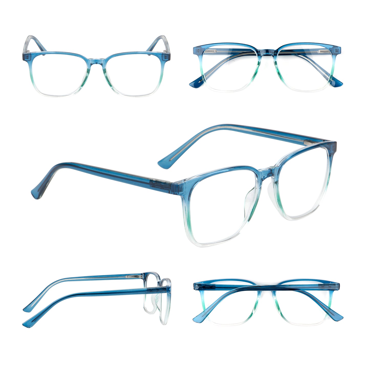 Stylish Retro Unisex Reading Glasses with Stainless Steel Rod Temples & Stainless Steel Spring Hinges DX89
