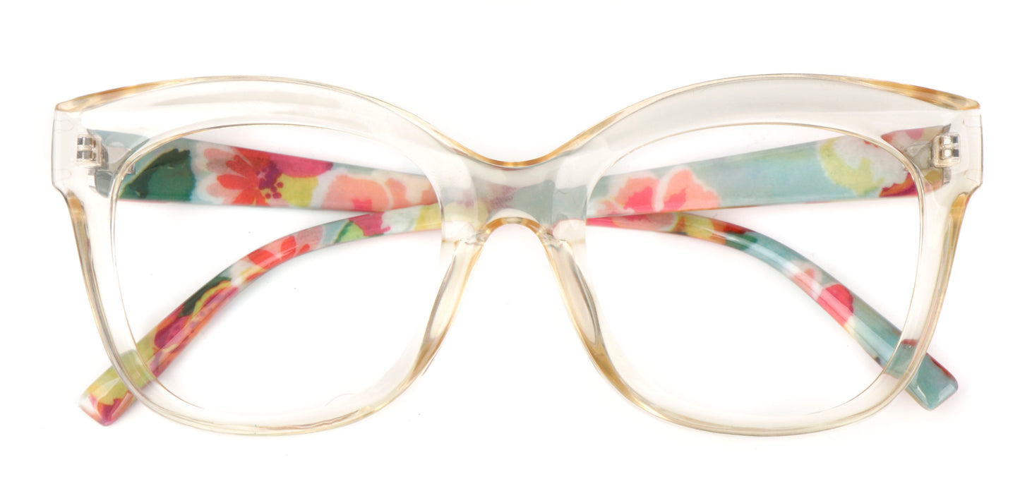 Cat Eye Funky Oversized Reading Glasses Womans Concave Frame in 4 Colours +1.0 +1.5 +2.0 +2.5 +3.0 +3.5 Stainless Steel Hinges Scratch Resistant Lenses DX97