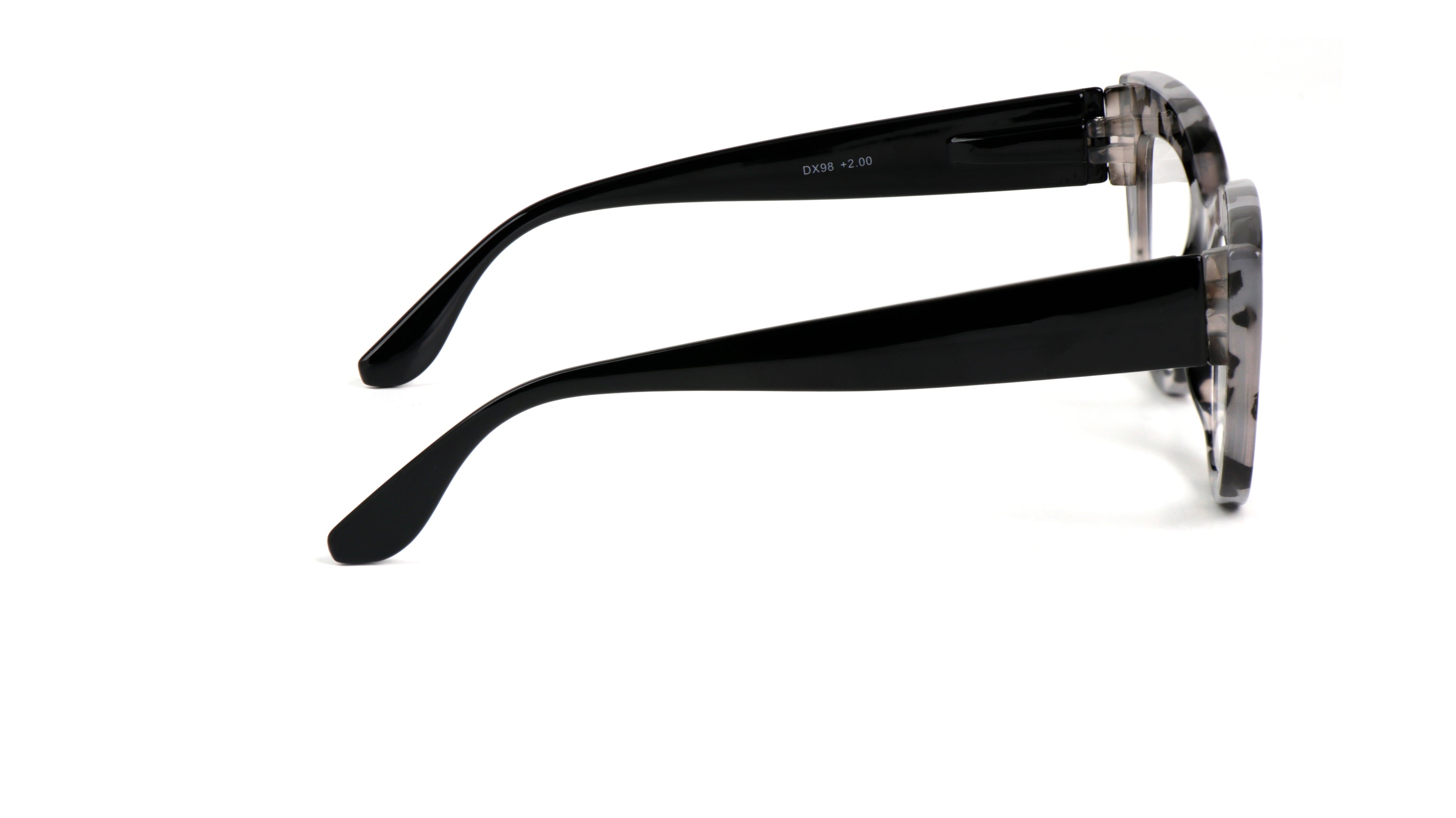 Fads & Fashions Cat Eye Bold Funky Thick Framed Reading Glasses Woman&