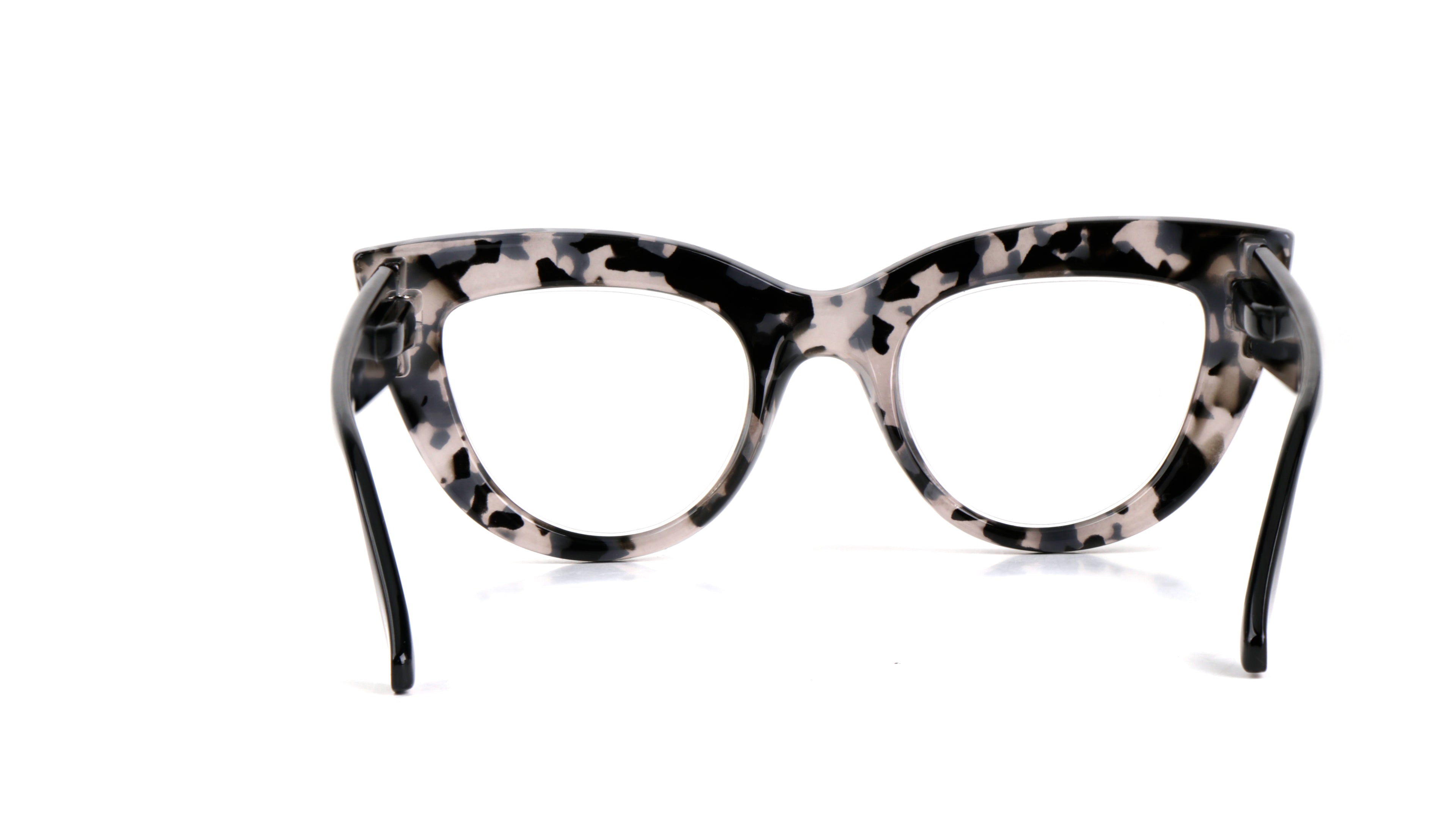 Fads & Fashions Cat Eye Bold Funky Thick Framed Reading Glasses Woman&