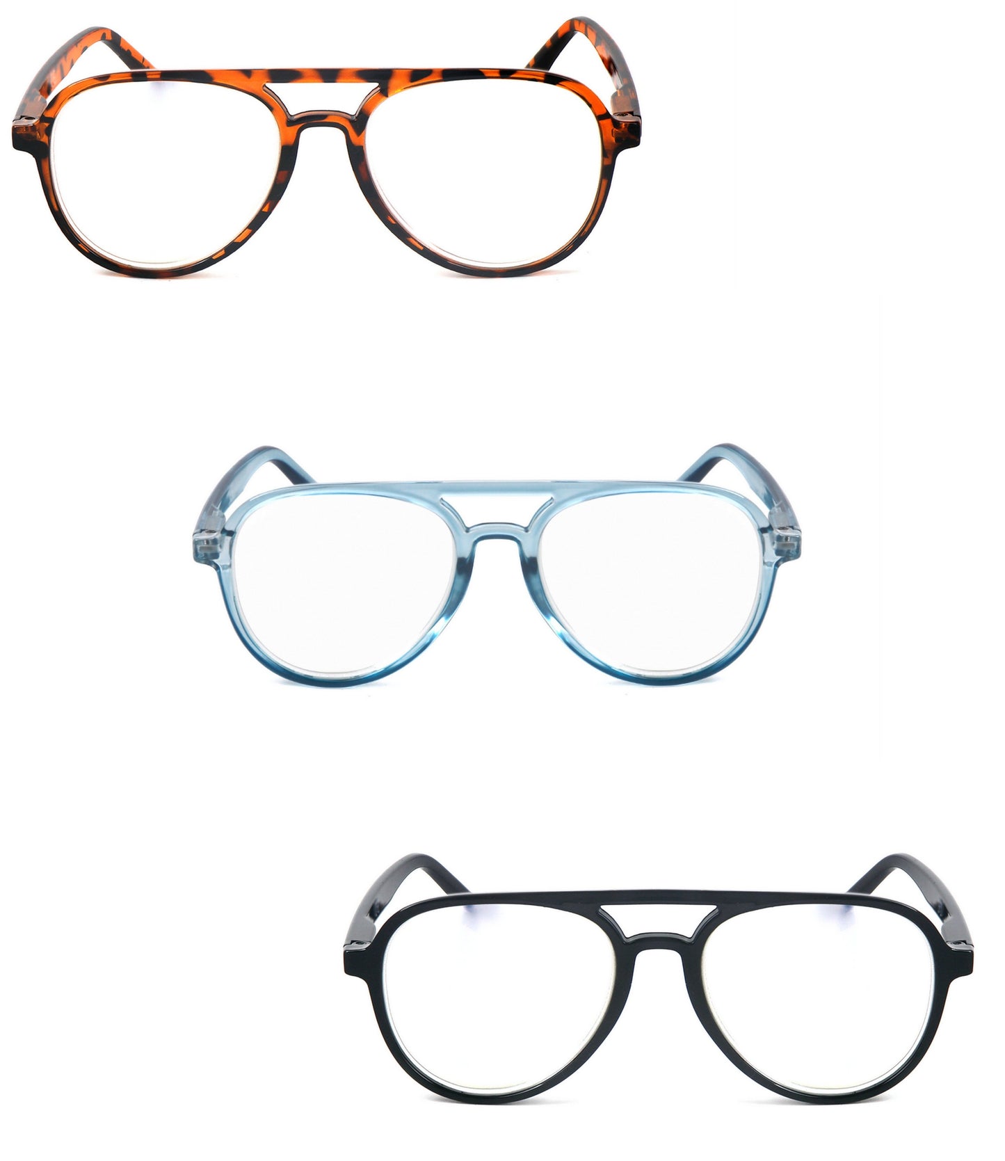 Classic Style Funky Reading Glasses Mens Womans with Metal Hinges DX100