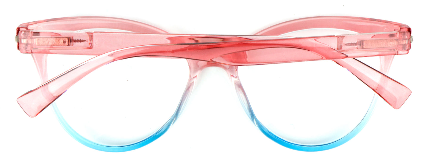 Cat Eye Reading Glasses Stylish Retro Womans Spring Hinges Lightweight Ready Readers Clear Vision 1.0+ 1.5+ 2.0+ 2.5+ 3.0+ 3.5+ 4.0+ DX82
