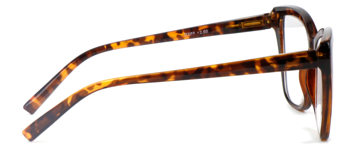 Fads & Fashions Cat Eye Funky Retro Reading Glasses Women with Spring Hinges DX88