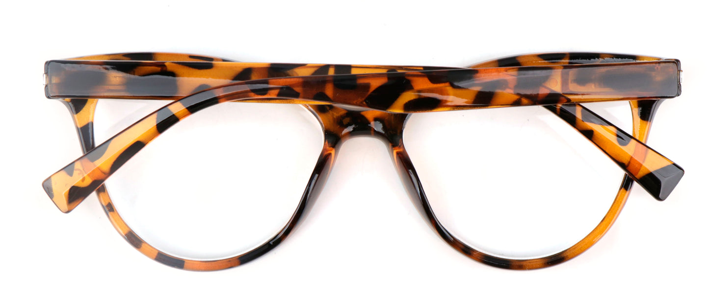 Cat Eye Reading Glasses Stylish Retro Womans Spring Hinges Lightweight Ready Readers Clear Vision 1.0+ 1.5+ 2.0+ 2.5+ 3.0+ 3.5+ 4.0+ DX82