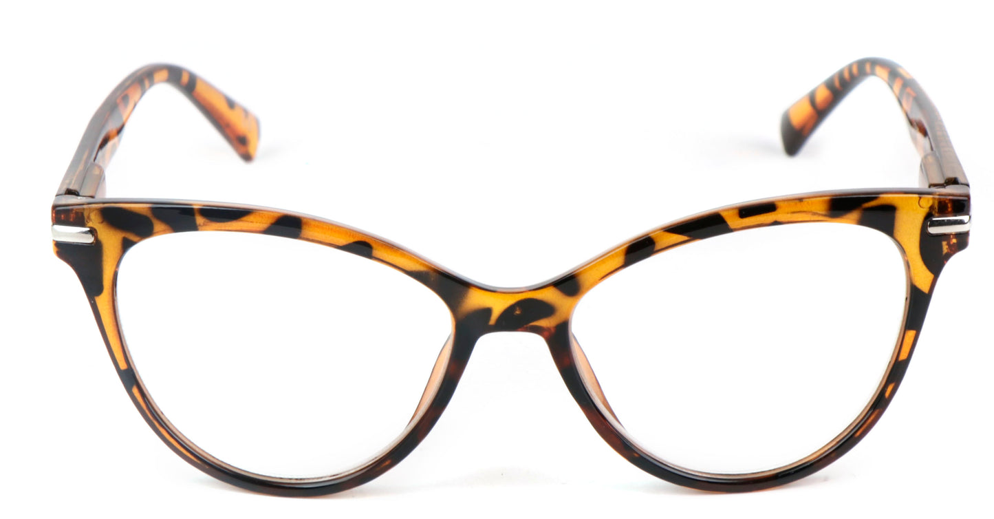 Cat Eye Reading Glasses Stylish Retro Womans Spring Hinges Lightweight Ready Readers Clear Vision 1.0+ 1.5+ 2.0+ 2.5+ 3.0+ 3.5+ 4.0+ DX82