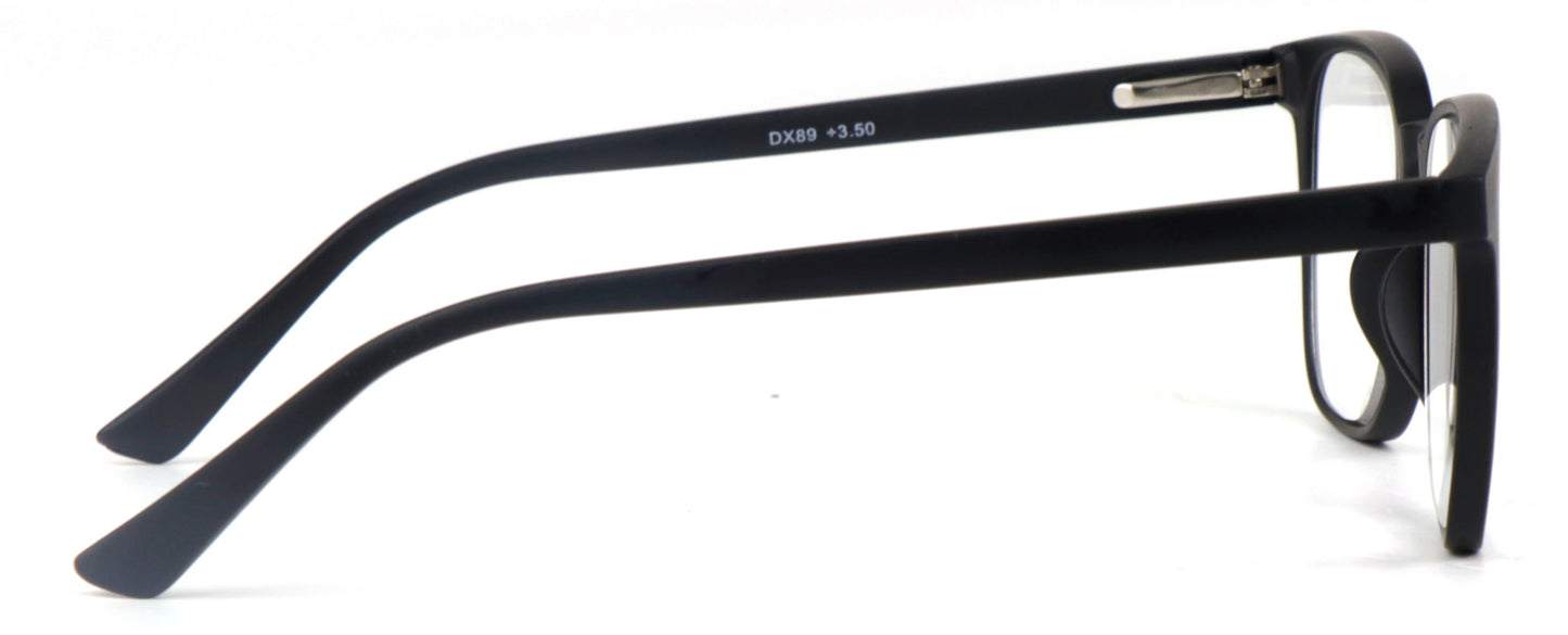 Stylish Retro Unisex Reading Glasses with Stainless Steel Rod Temples & Stainless Steel Spring Hinges DX89