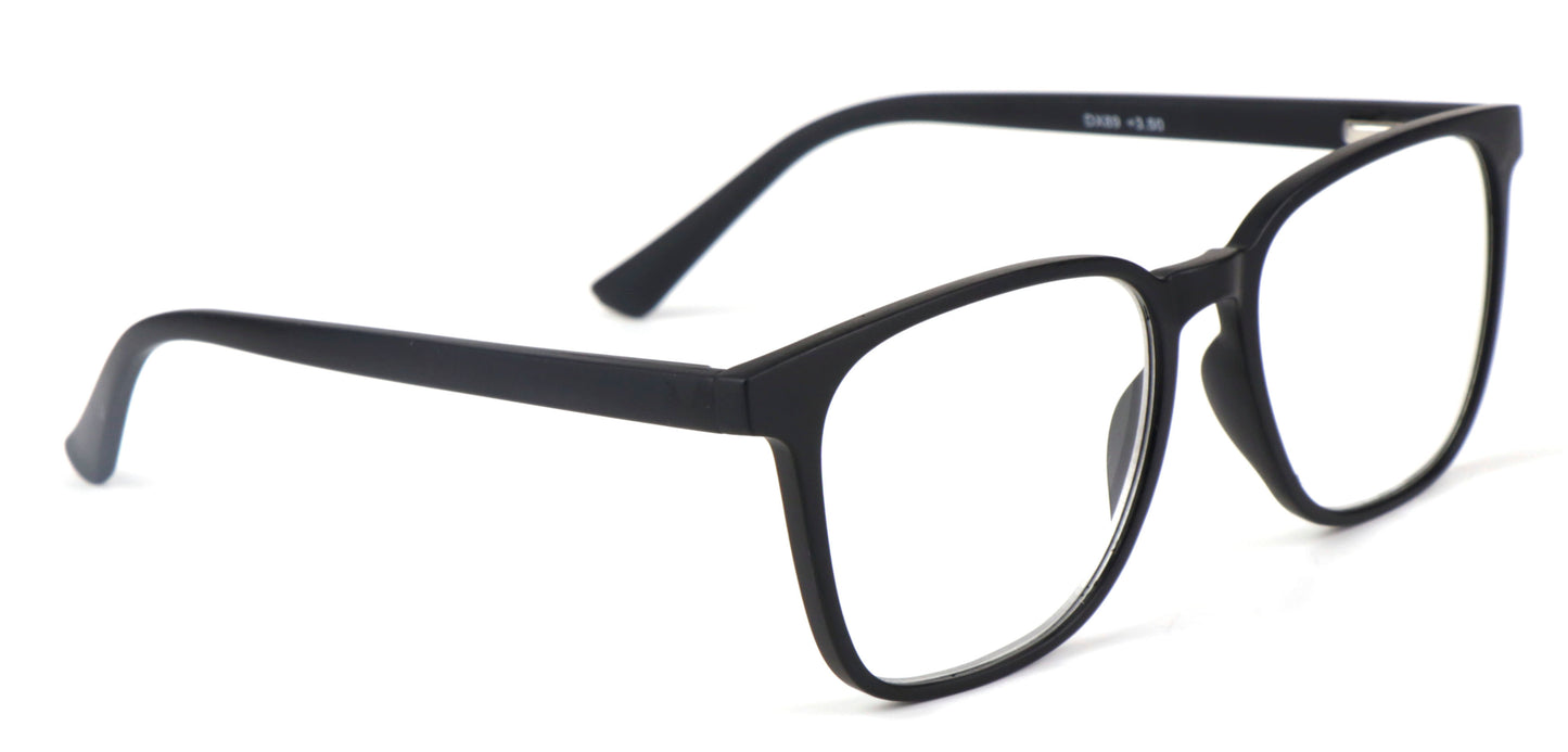 Stylish Retro Unisex Reading Glasses with Stainless Steel Rod Temples & Stainless Steel Spring Hinges DX89