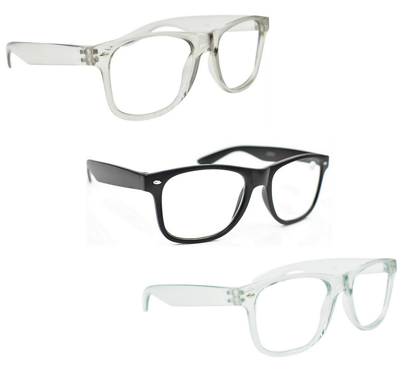 Fads & Fashions Anti Blue Light Reading Glasses Classic Retro Design Anti Fatigue TV Computer Mens Womens Oversized 7 Colours TN49ABL