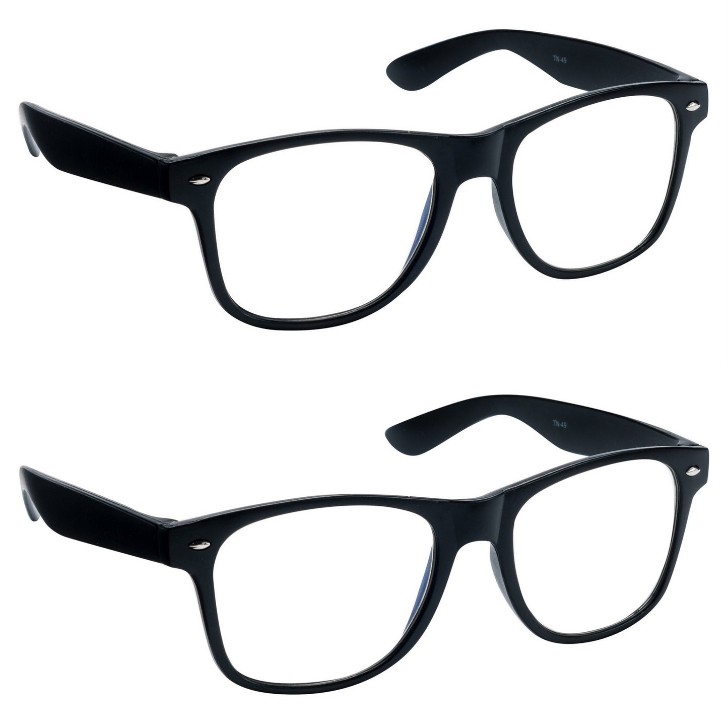 Fads & Fashions Anti Blue Light Reading Glasses Classic Retro Design Anti Fatigue TV Computer Mens Womens Oversized 7 Colours TN49ABL