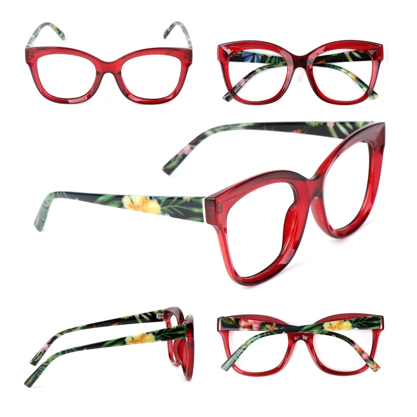 Cat Eye Funky Oversized Reading Glasses Womans Concave Frame in 4 Colours +1.0 +1.5 +2.0 +2.5 +3.0 +3.5 Stainless Steel Hinges Scratch Resistant Lenses DX97