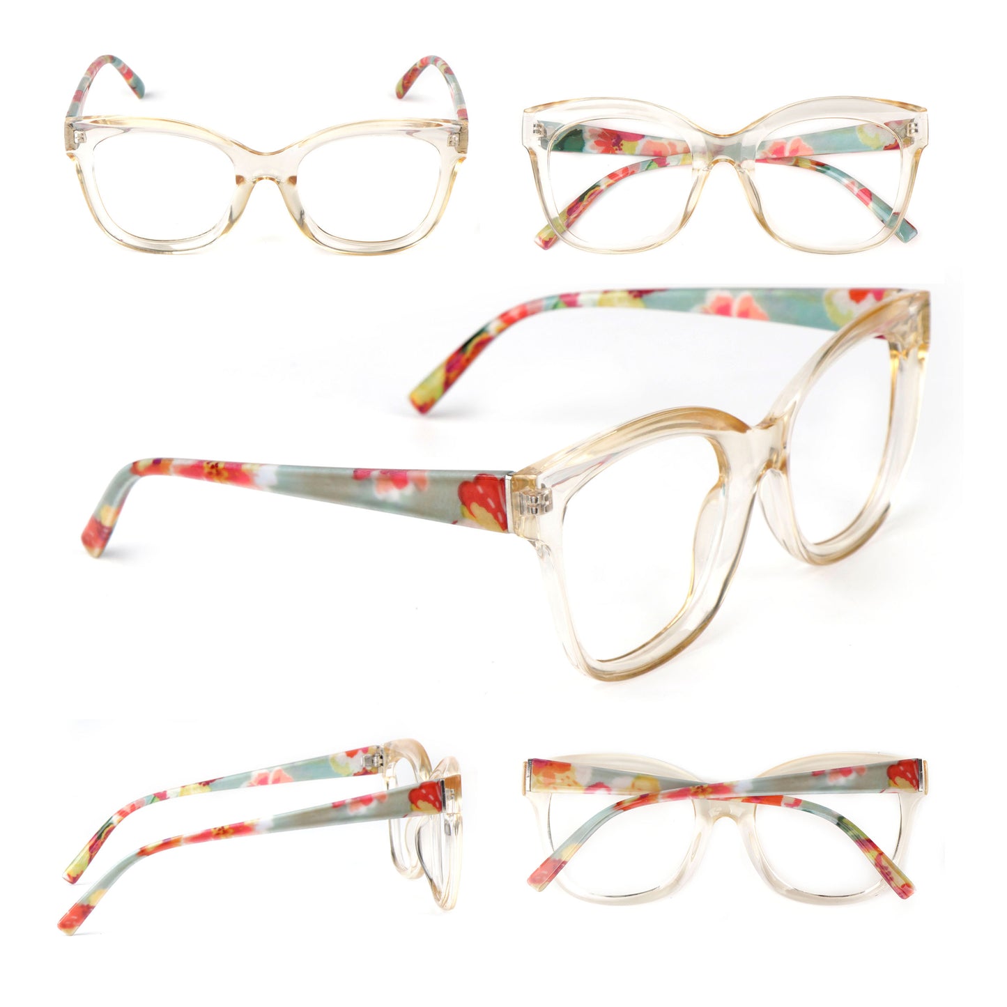 Cat Eye Funky Oversized Reading Glasses Womans Concave Frame in 4 Colours +1.0 +1.5 +2.0 +2.5 +3.0 +3.5 Stainless Steel Hinges Scratch Resistant Lenses DX97