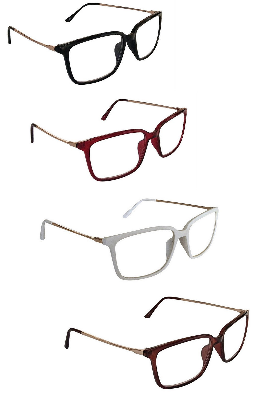 Slim Metal Arm Unisex Reading Glasses - Model DX4