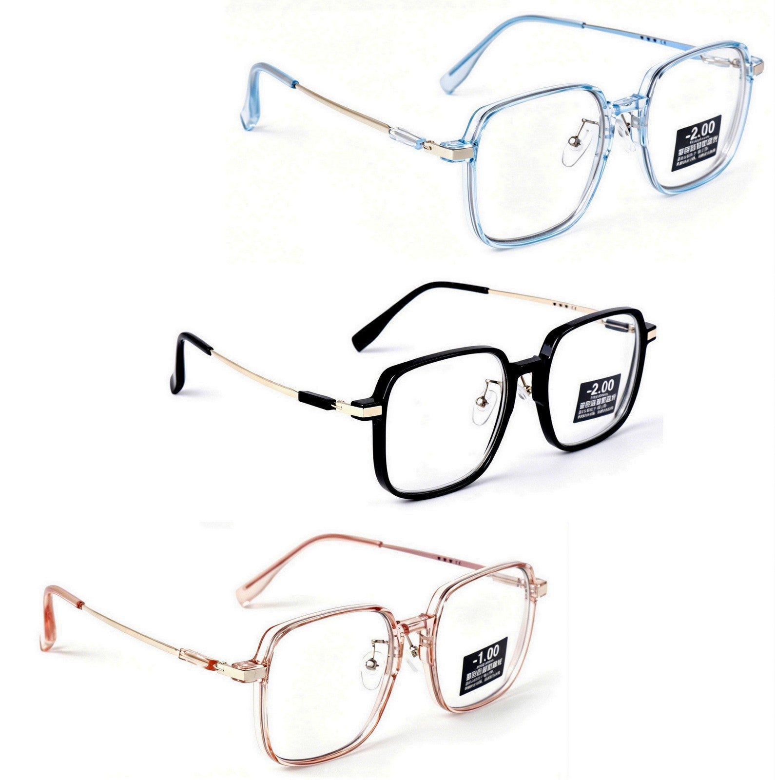 Photochromic Transition Myopia Sun Nearsighted Glasses Mens Womans DX2055