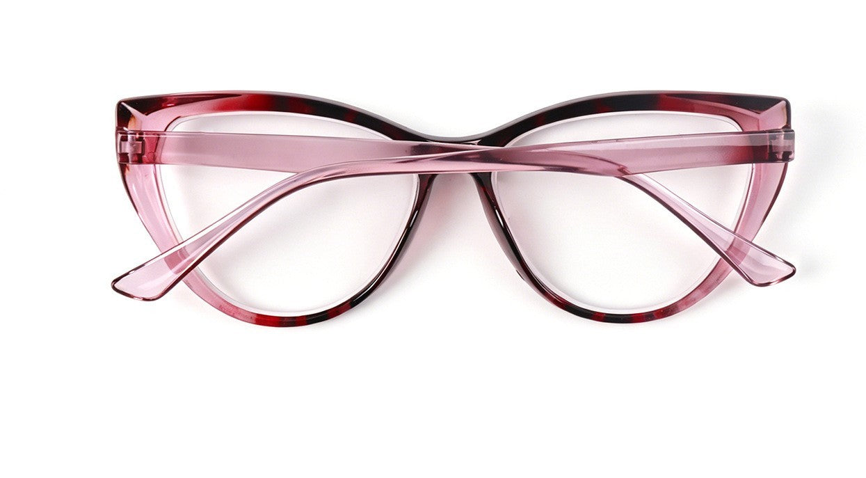 Photochromic Transitional Nearsighted Sun Myopia Glasses Cat Eye Womans DX9637