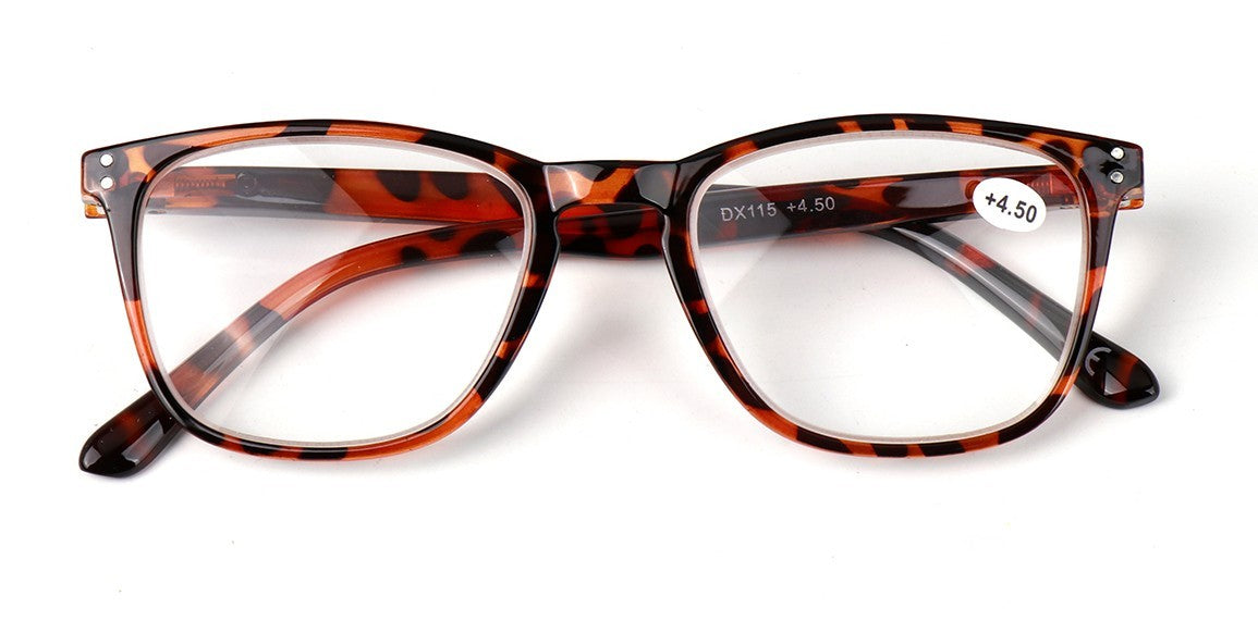 High Magnification Unisex Fashion Reading Glasses+4.5+5.0+5.5+6.0+6.5+7.0 DX115