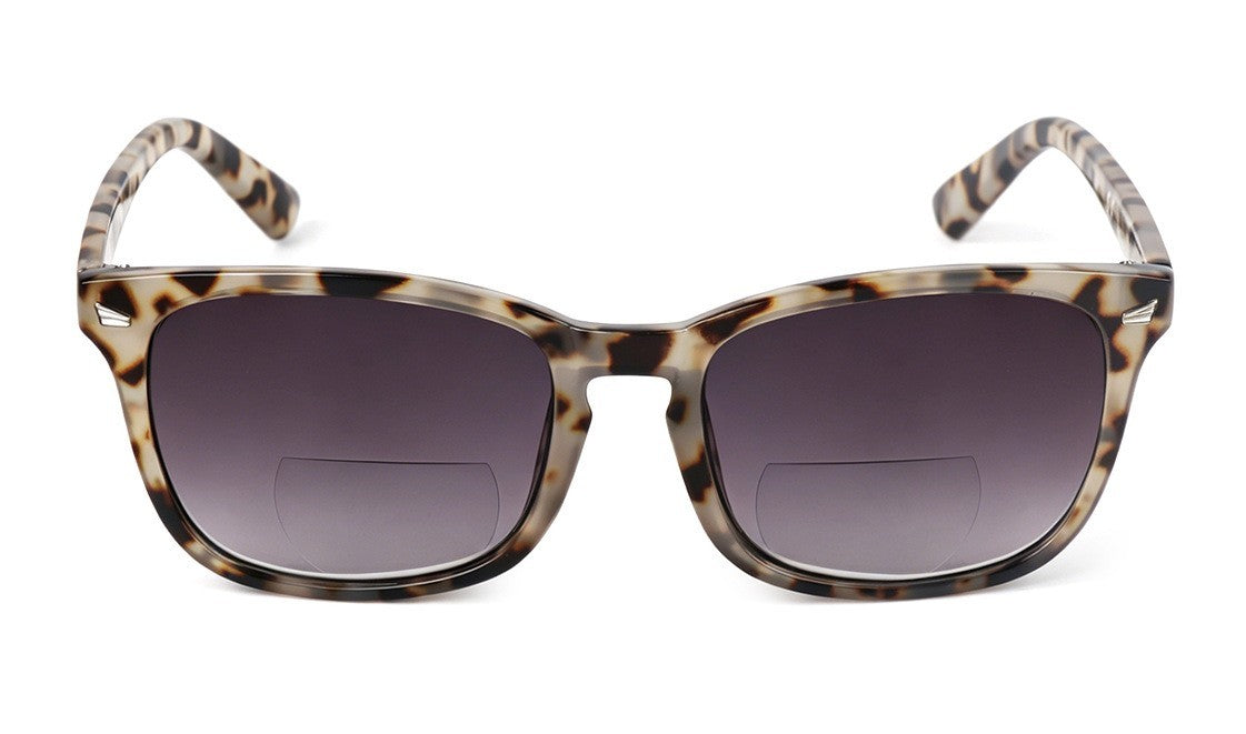 Bifocal Sunreader Glasses Men Women Anti Blue Light Metal Hinges L341‑ABL