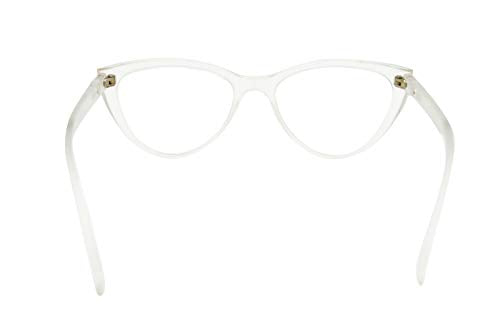Cat Eye Reading Glasses Bling Retro Metal Hinges - Model DX64