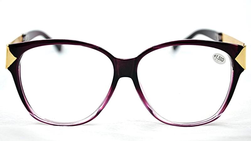 Large Frame 57mm x 55mm Metal & Acetate Retro Eyeglasses - Model GF122