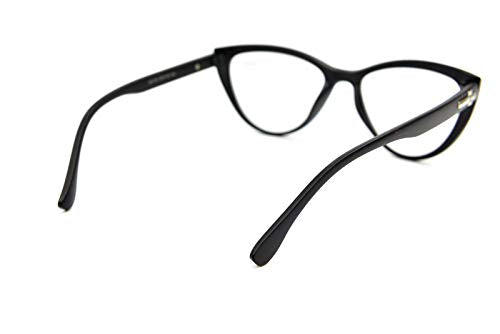 Cat Eye Reading Glasses Bling Retro Metal Hinges - Model DX64