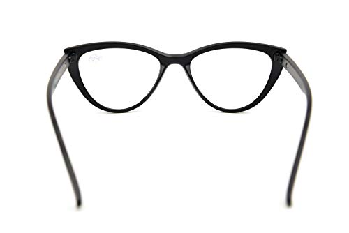 Cat Eye Reading Glasses Bling Retro Metal Hinges - Model DX64