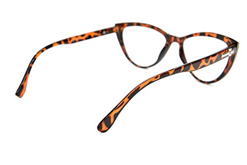 Cat Eye Reading Glasses Bling Retro Metal Hinges - Model DX64